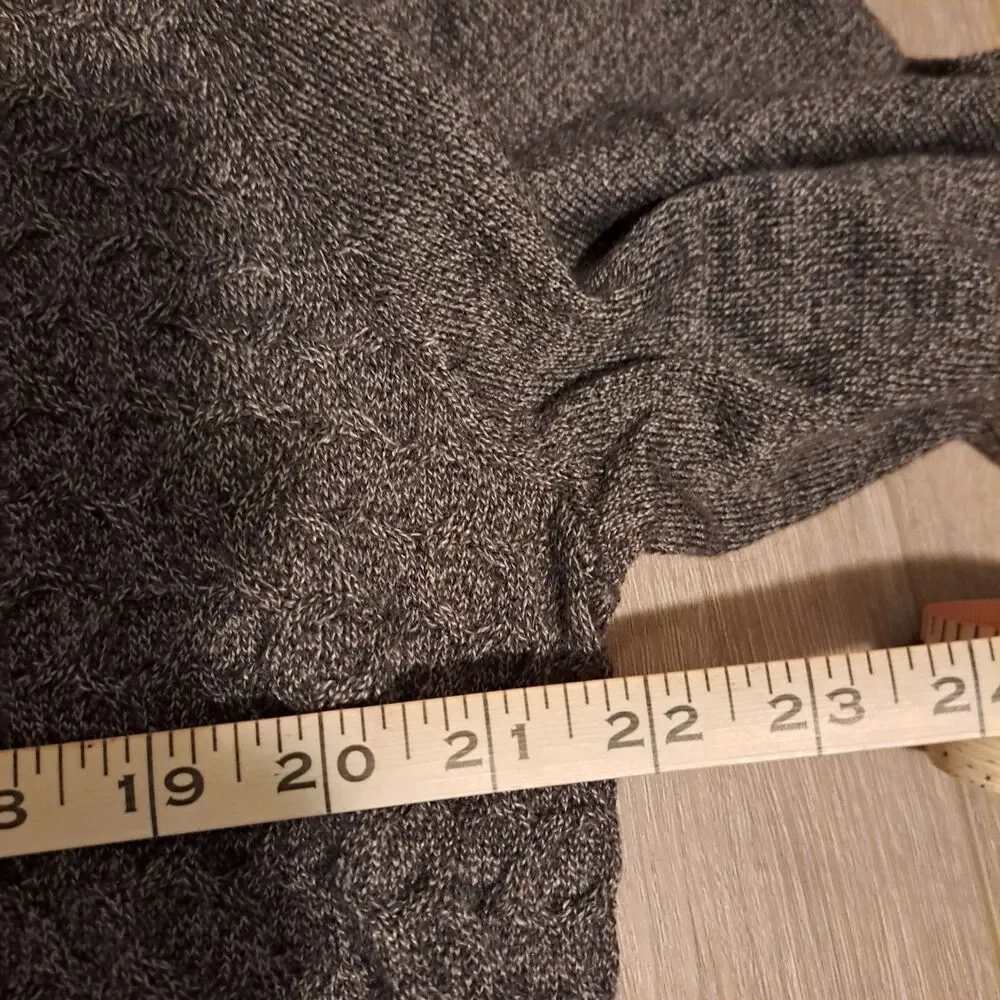 Joseph Abboud Merino Wool Blend V-Neck Sweater XL Gray & Brown Lot of 2